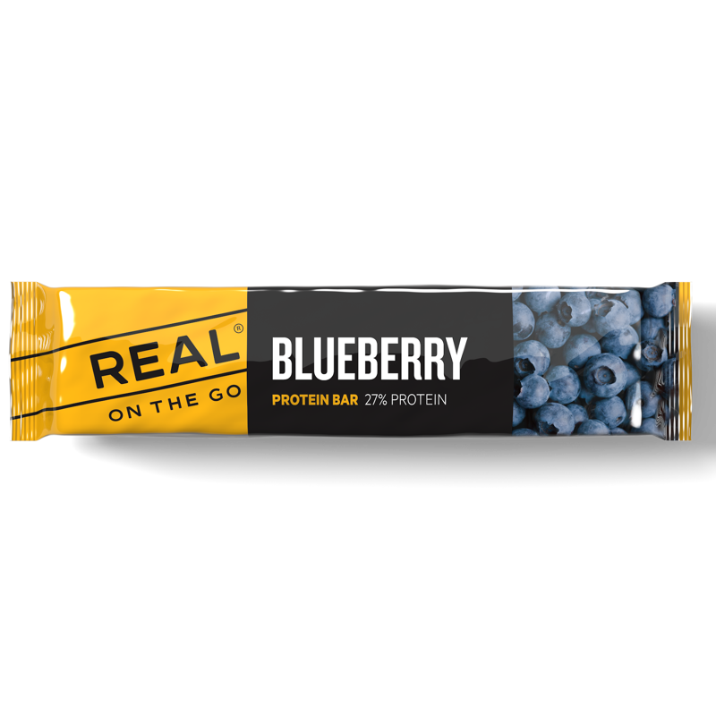 REAL ON THE GO Proteinriegel Blueberry 40 g