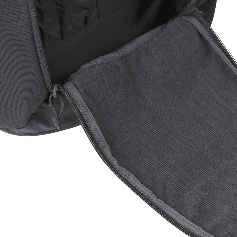 Rucksack, Innenraum, Reißverschluss, Kord, Grau